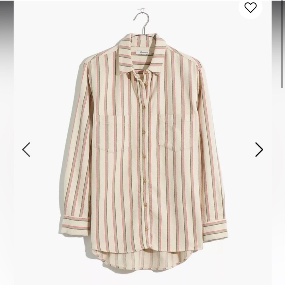 Madewell Flannel Sunday Shirt in Claxton Stripe